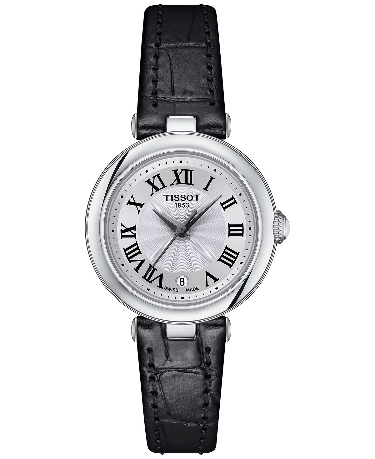 

Женские швейцарские часы Bellissima с черным кожаным ремешком, 26 мм Tissot
