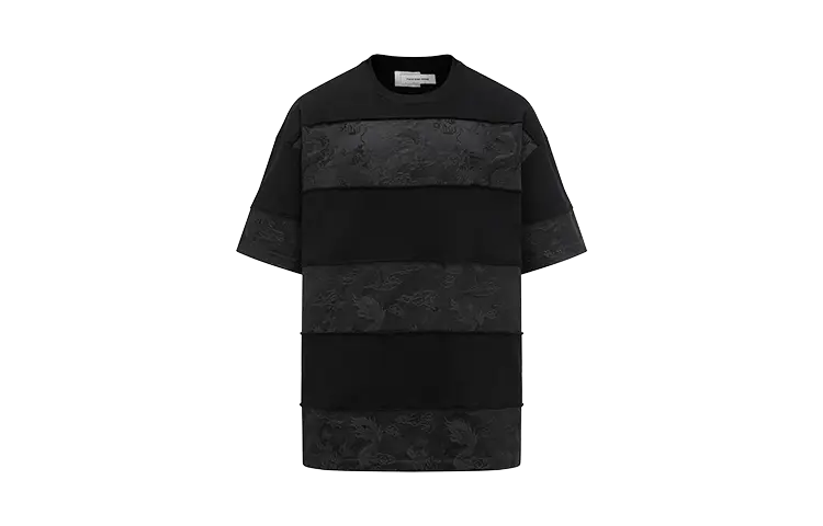 

Панелированная джерси футболка Feng Chen Wang, черный