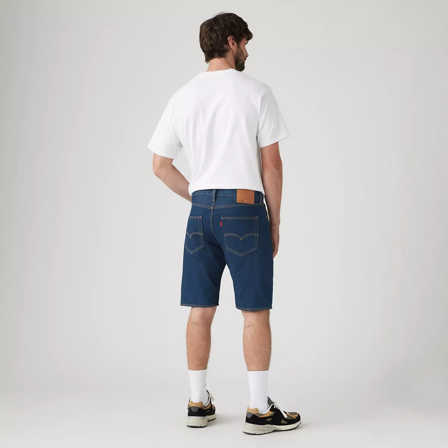 501 Оригинальный крой Легкие 9-дюймовые мужские шорты Levi's, цвет Late Edition - Dark Wash — фото 3