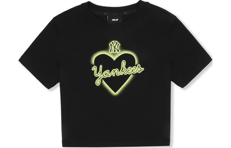 

SS23 Коллекция Heart Футболка классическая Женская Черная MLB