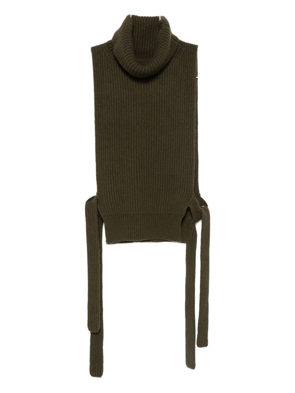 

Вязаный топ с высоким воротником Uma Wang, зеленый