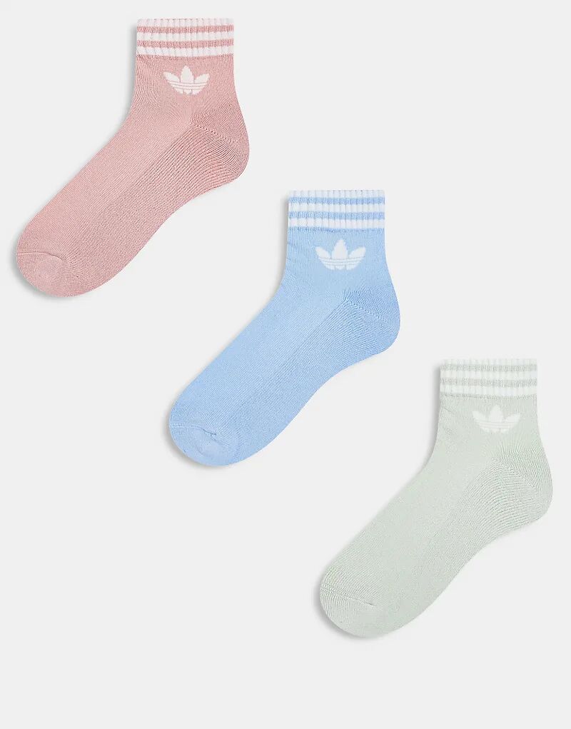 

Носки adidas Originals adicolor Trefoil, 3 Пары, пастельные тона