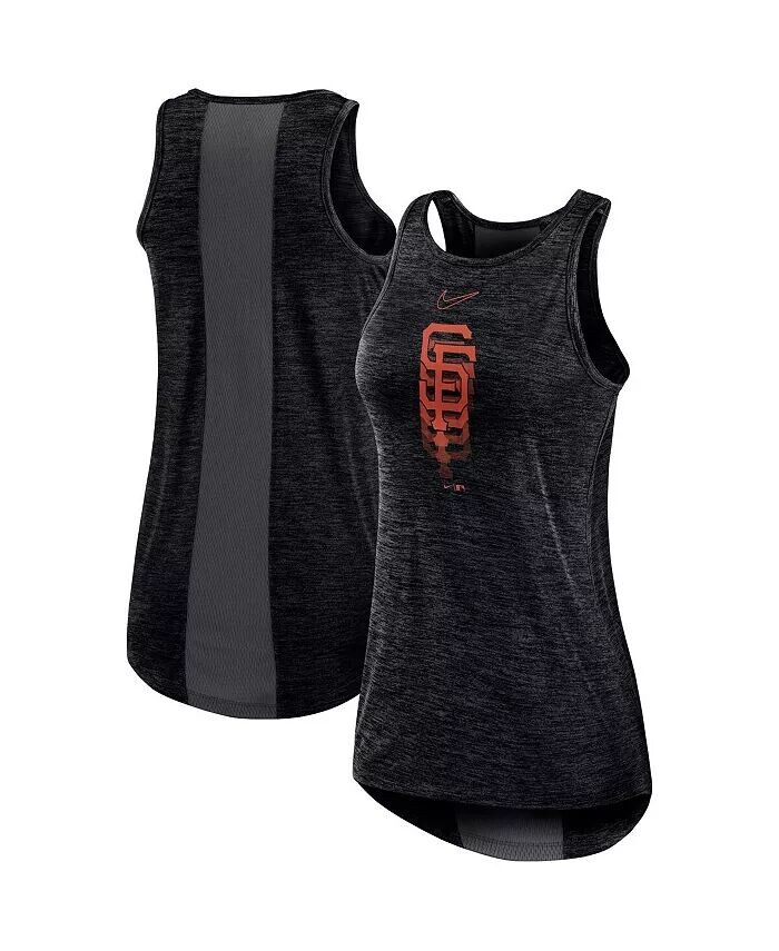 

Женская черная майка с высоким воротником и логотипом San Francisco Giants Nike