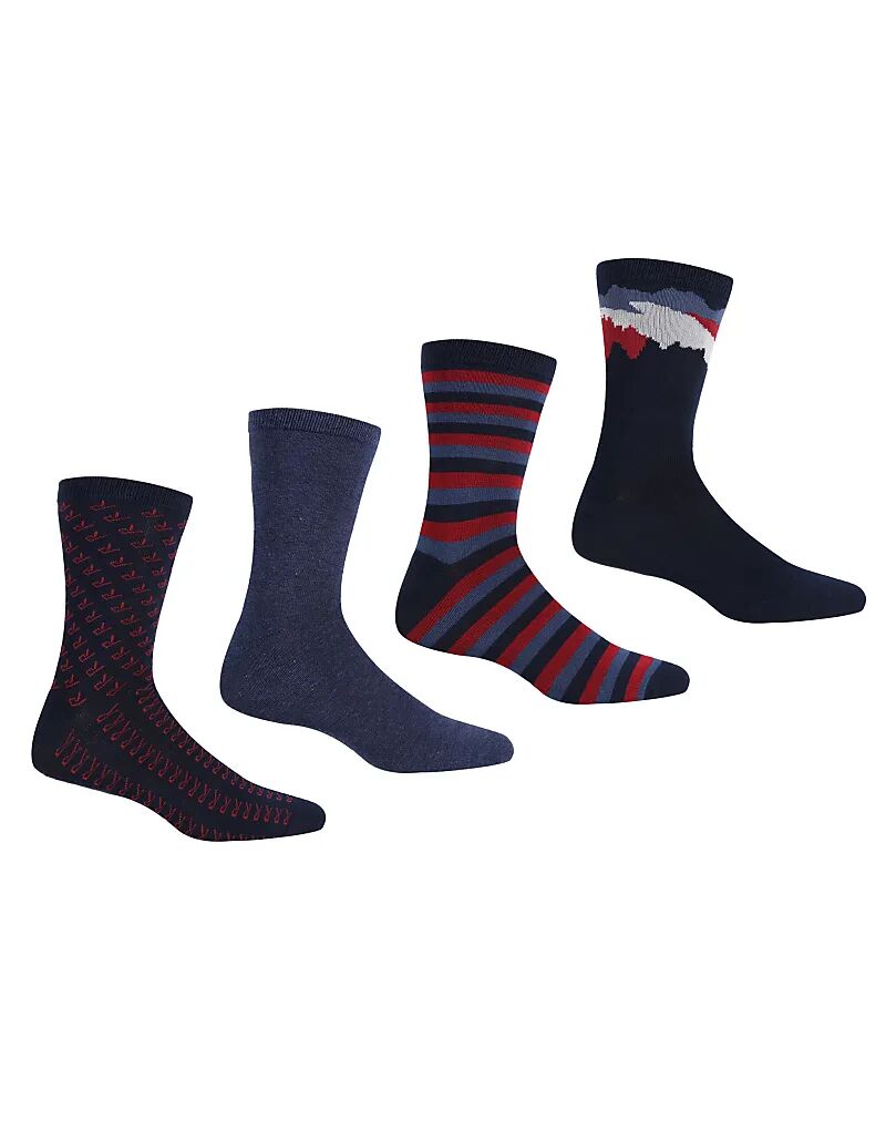 

Комплект из 4 пар носков Regatta Lifestyle синего цвета