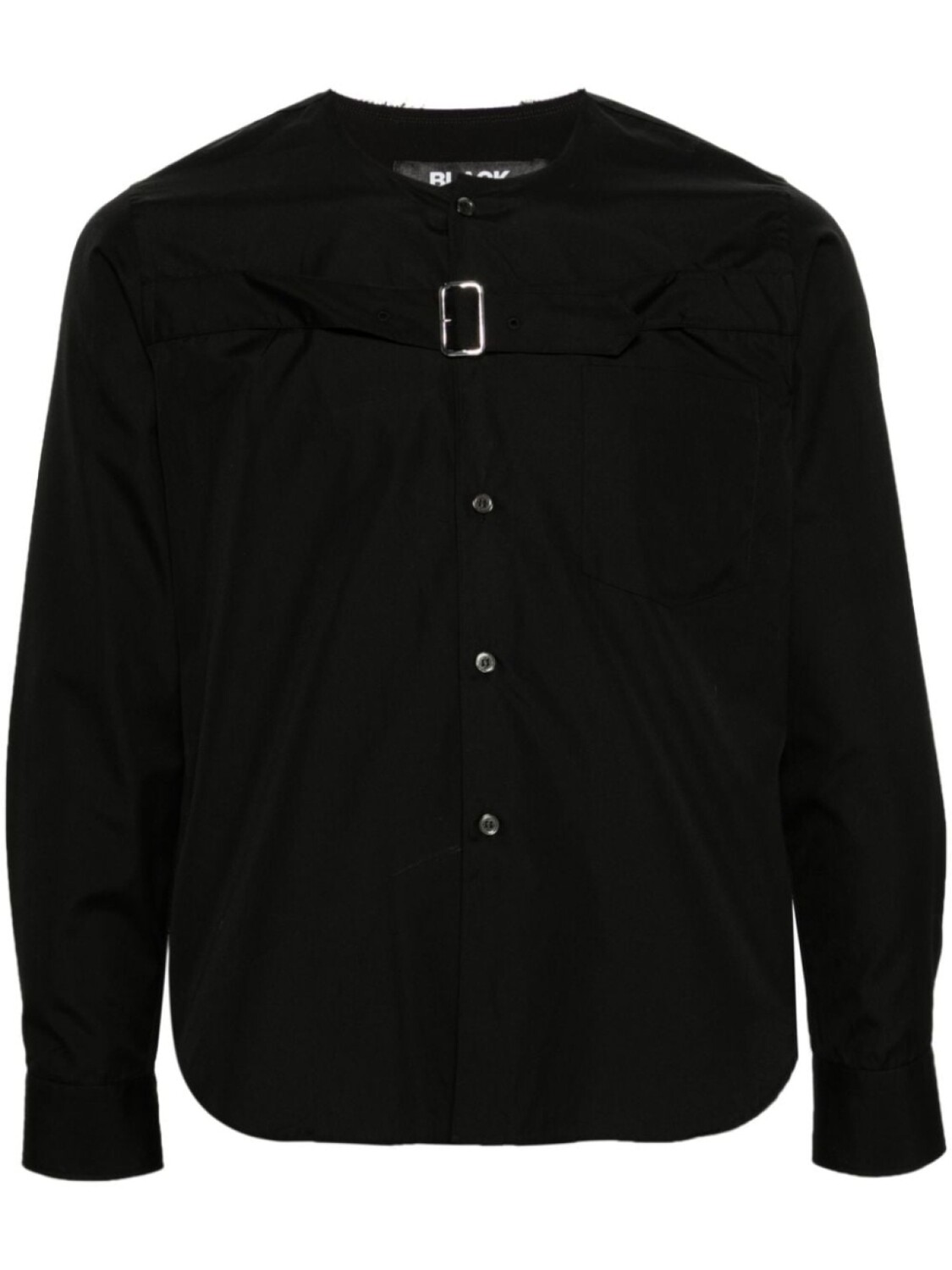 

Поплиновая рубашка с пряжкой Black Comme Des Garçons, черный