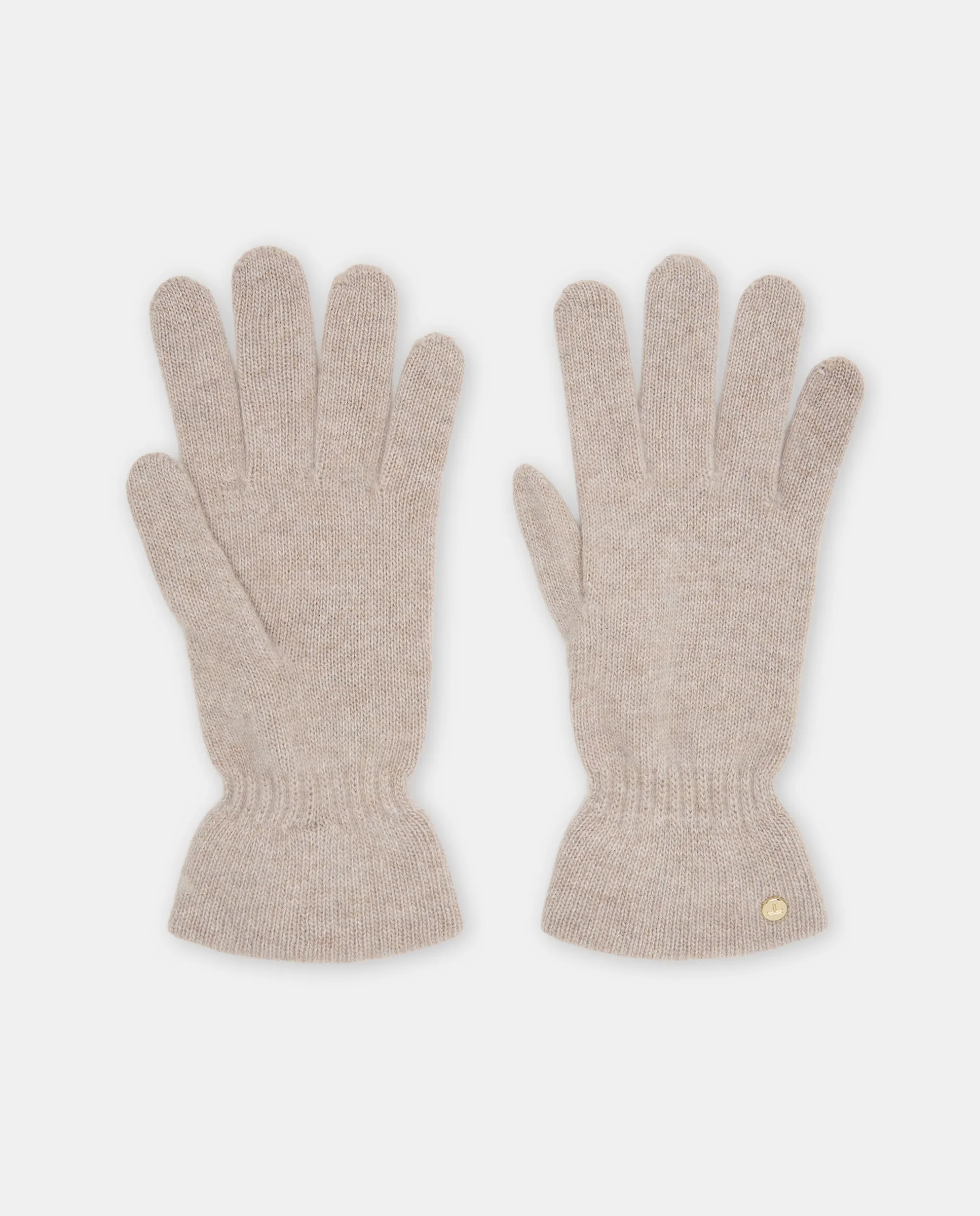 

Шерстяные и кашемировые перчатки с воланом Latouche, светло-серый