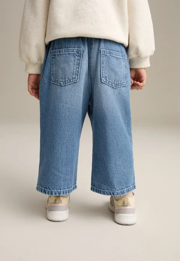 Джинсы свободного кроя Next, blue denim, синий деним — фото 2