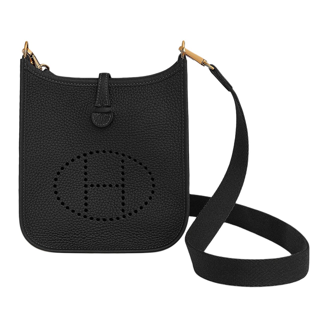 

HERMES Сумка Evelyne Amazone Clemence Gold 16 Mini/TPM Noir