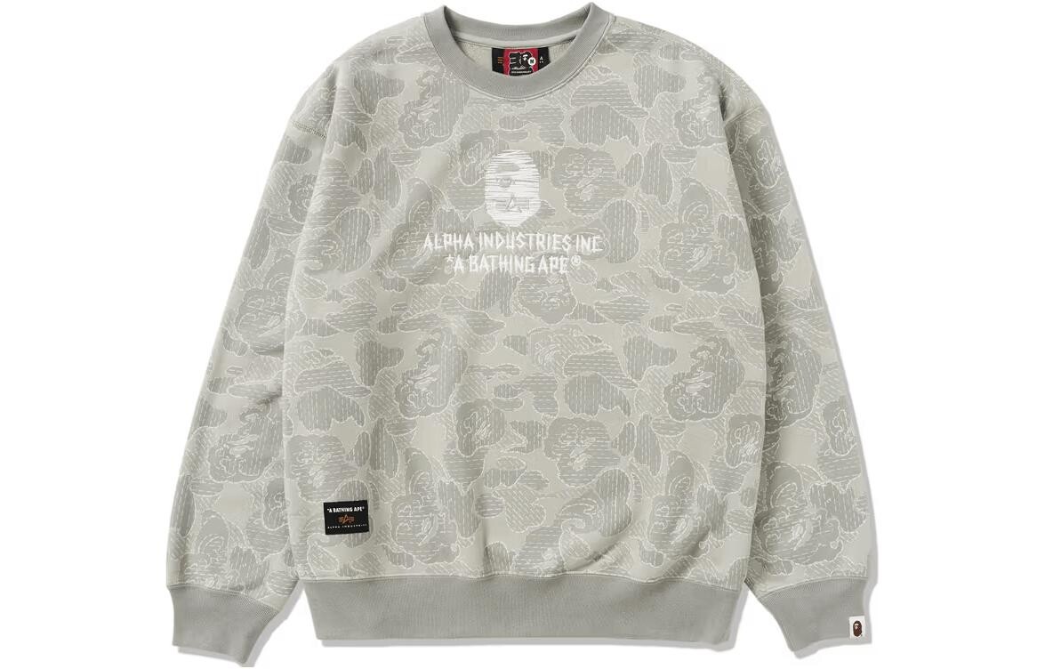 

Alpha Industries X Совместный бренд Alpha Industries Толстовка унисекс A Bathing Ape, темно-синий