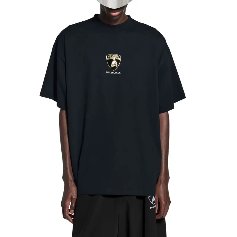 Футболка Balenciaga Lamborghini Oversized, черный — фото 3