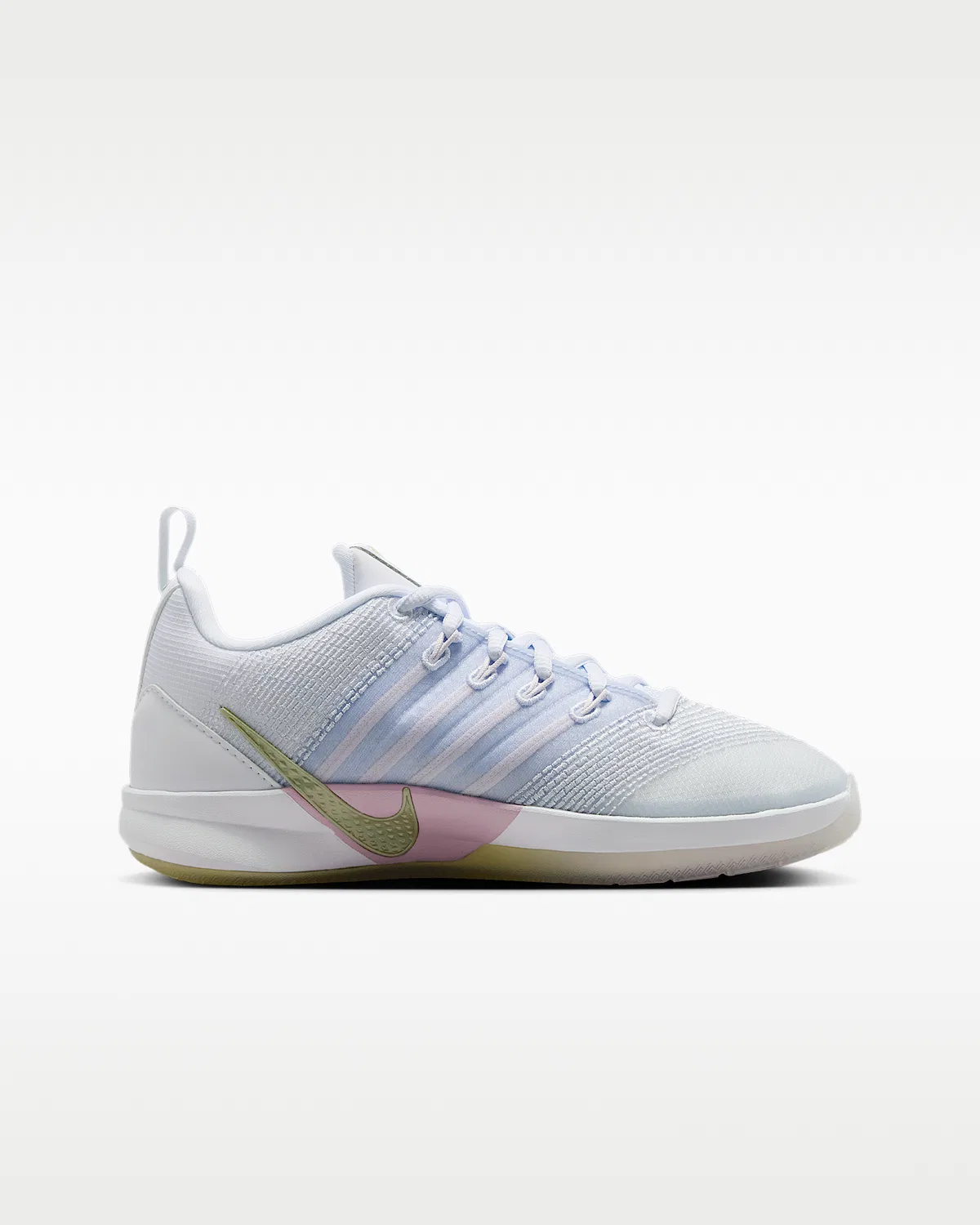 Детские баскетбольные кроссовки Sabrina 3 "Infinite", White/Football Grey/Bleached Lilac/Dusty Purple — фото 3