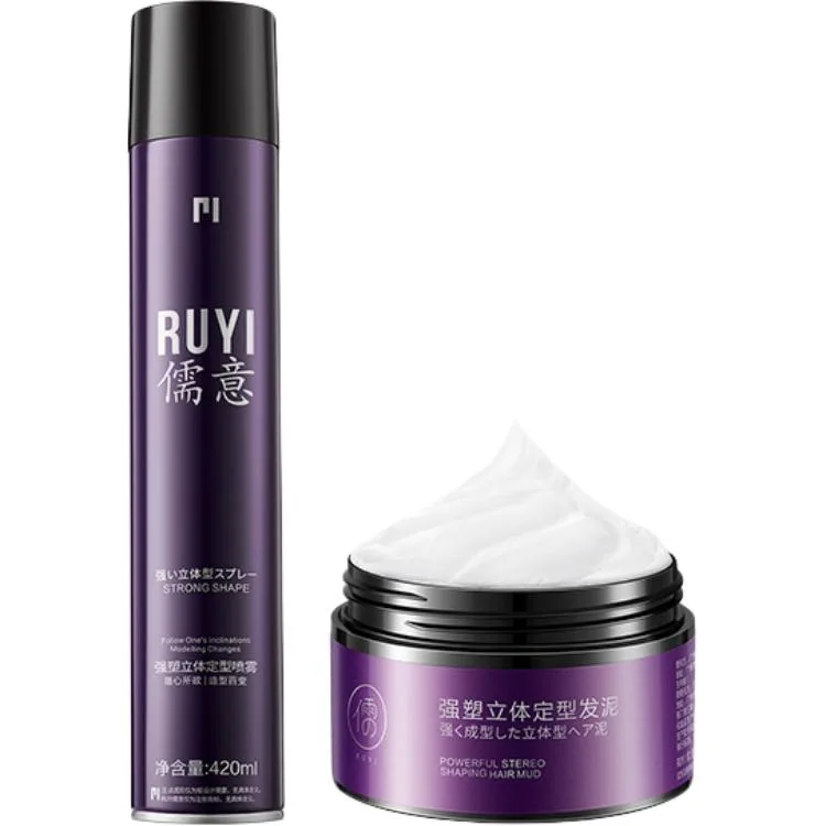 Лак, воск и спрей для укладки унисекс RUYI, Styling Spray 420ml*2 — фото 2