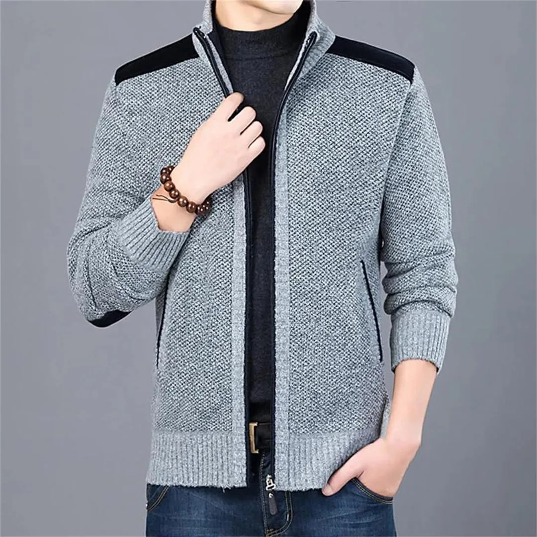 Мужской кардиган Slim Fit с молнией — фото 2