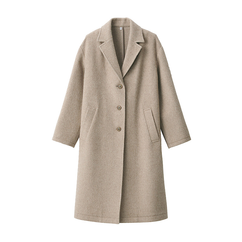 

Пальто женское Muji Chester длинное, светло-бежевый
