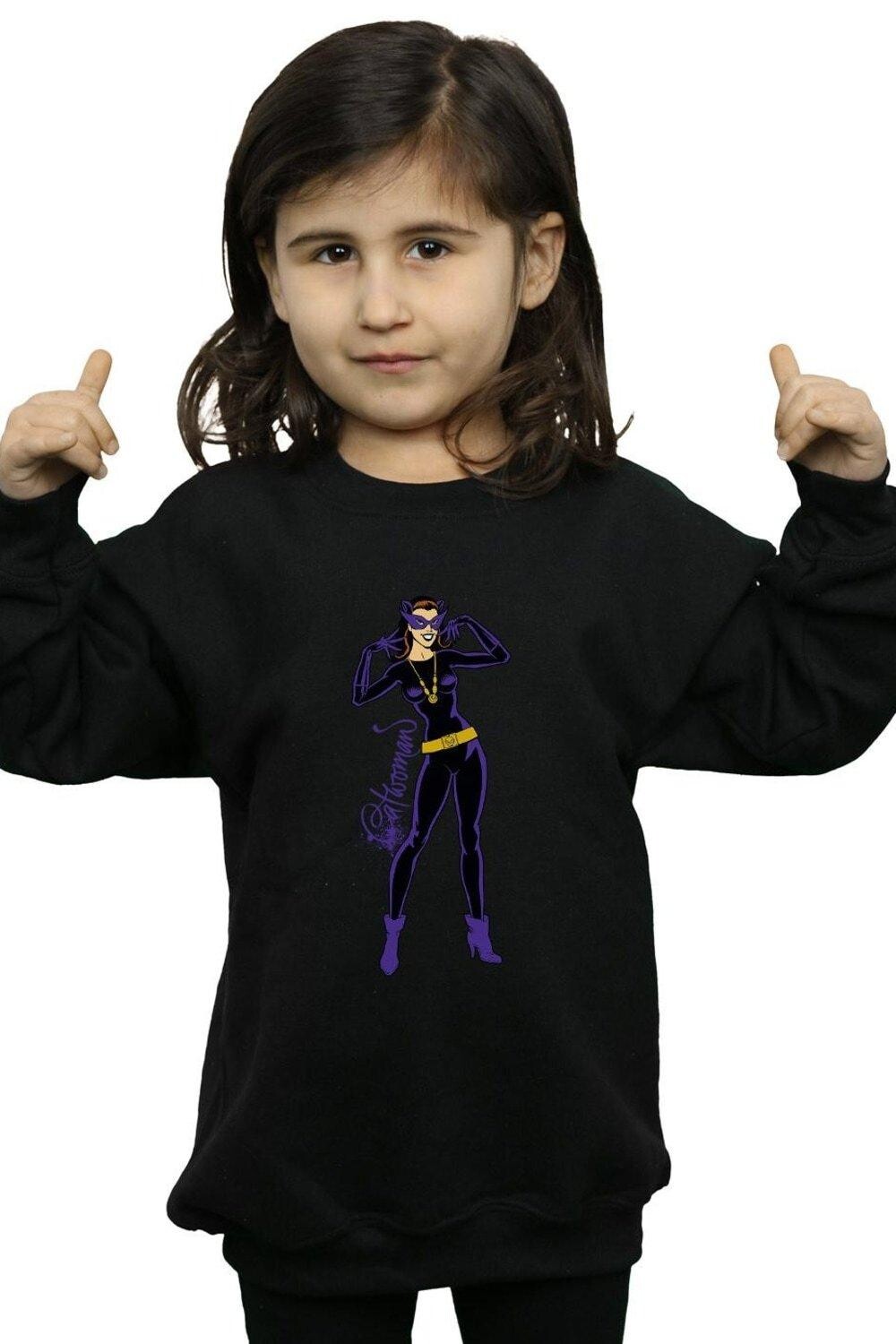 

Толстовка «Женщина-кошка» Happy Pose DC Comics, черный