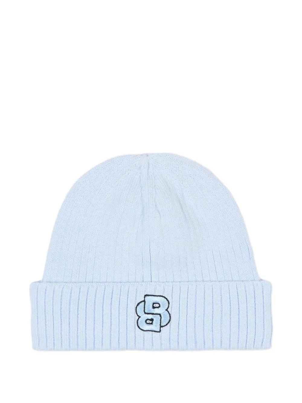 

Шерстяная шапка в рубчик Boss Kidswear, синий