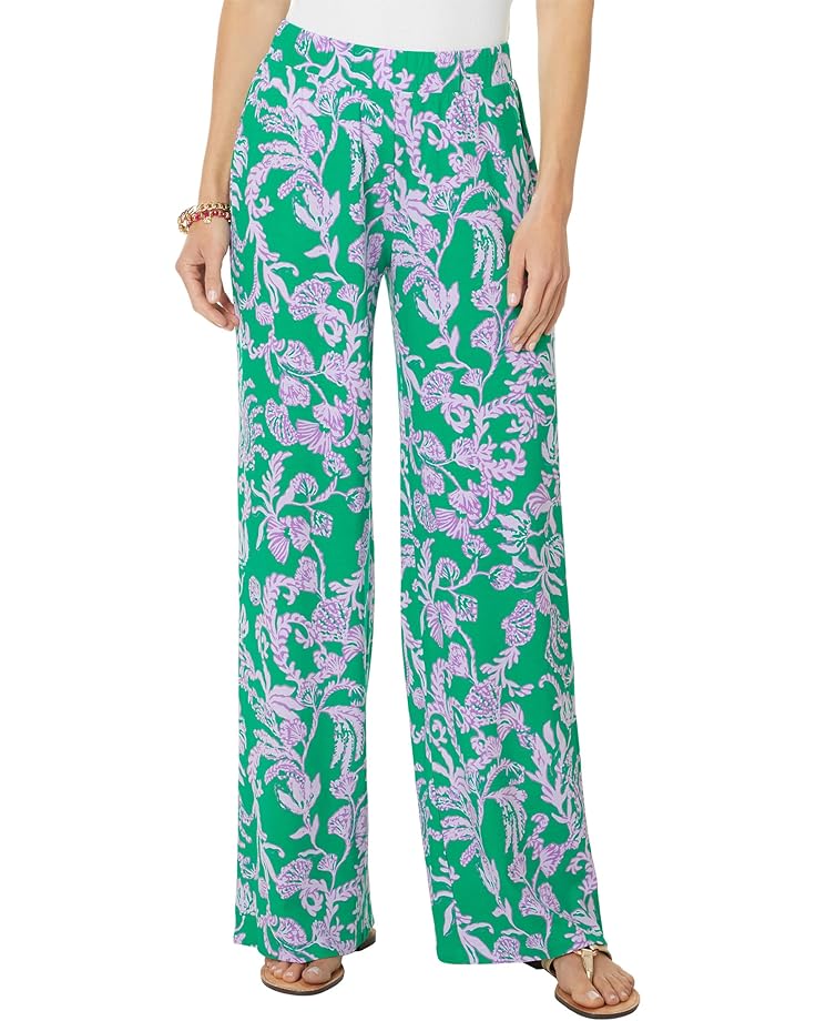 

Брюки Lilly Pulitzer Allena Knit Palazzo, цвет Brazilian Green Salty Sandbar