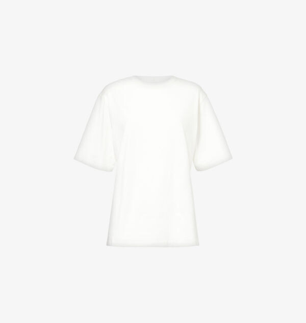 

Футболка Brad из хлопкового джерси с центральным швом Rick Owens, цвет milk