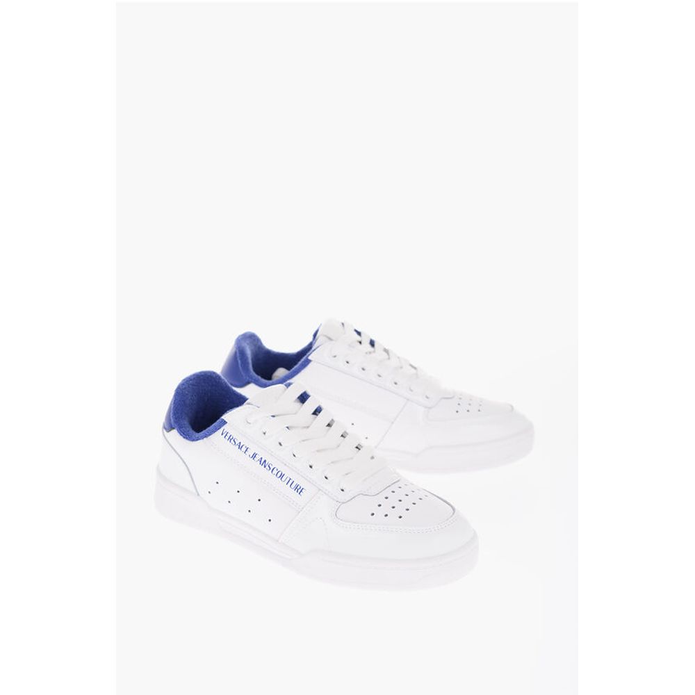 

Низкие кроссовки JEANS COUTURE из текстурированной кожи BROOKLYN с Versace, White