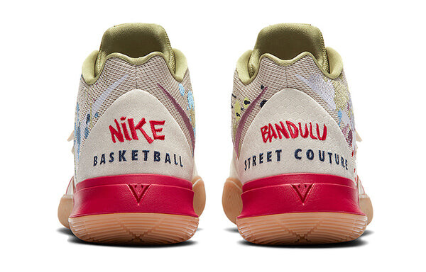 Кроссовки bandulu x kyrie 5 'embroidered splatters' Nike, красный — фото 3