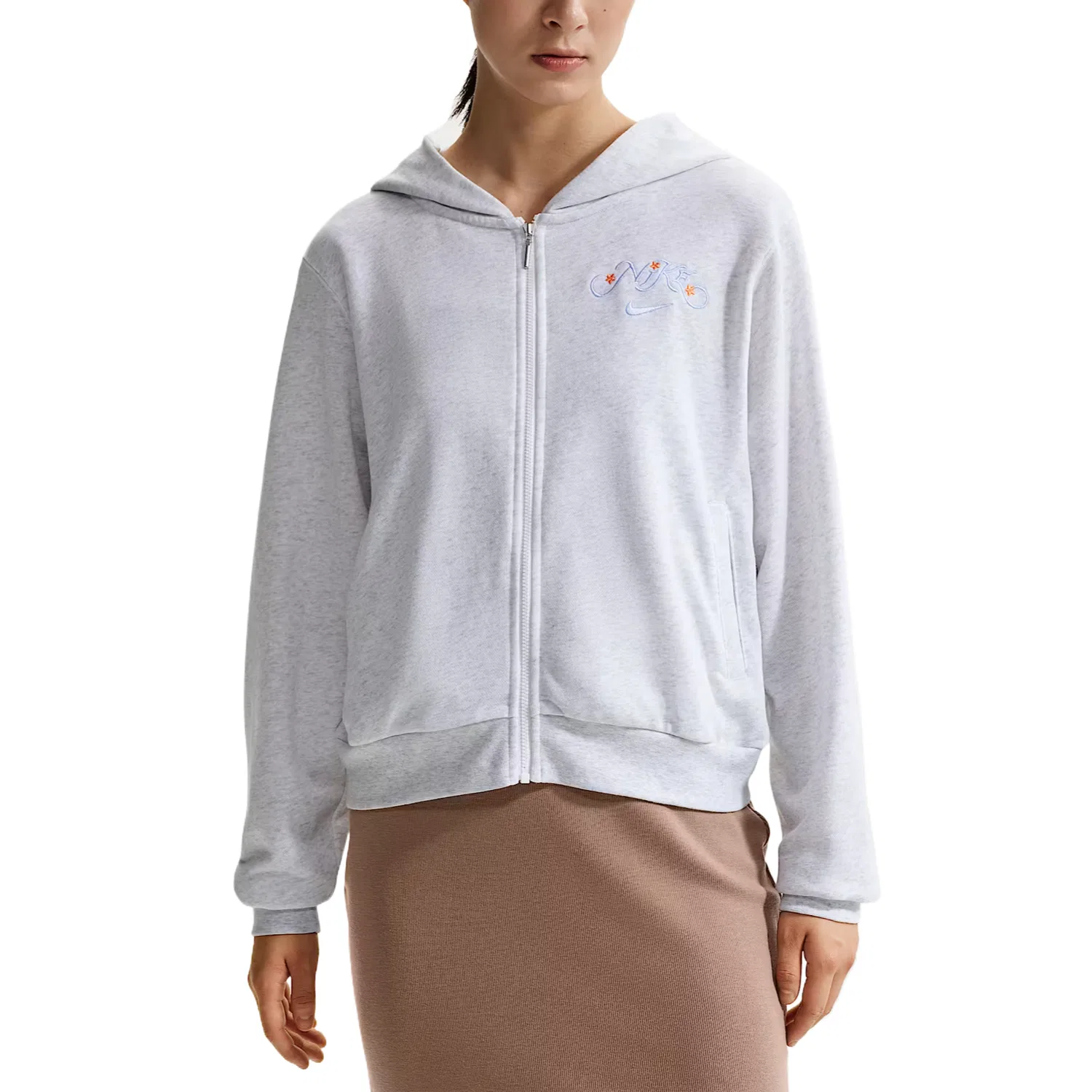 Толстовка женская Birch Heather с капюшоном, умеренная Nike