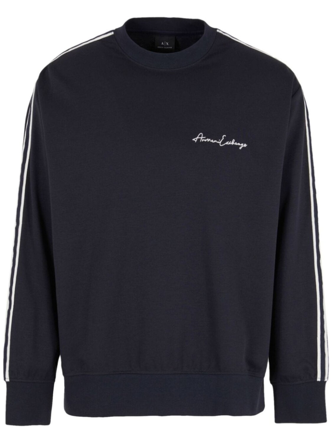 

Armani Exchange футболка с длинными рукавами и полосками, синий