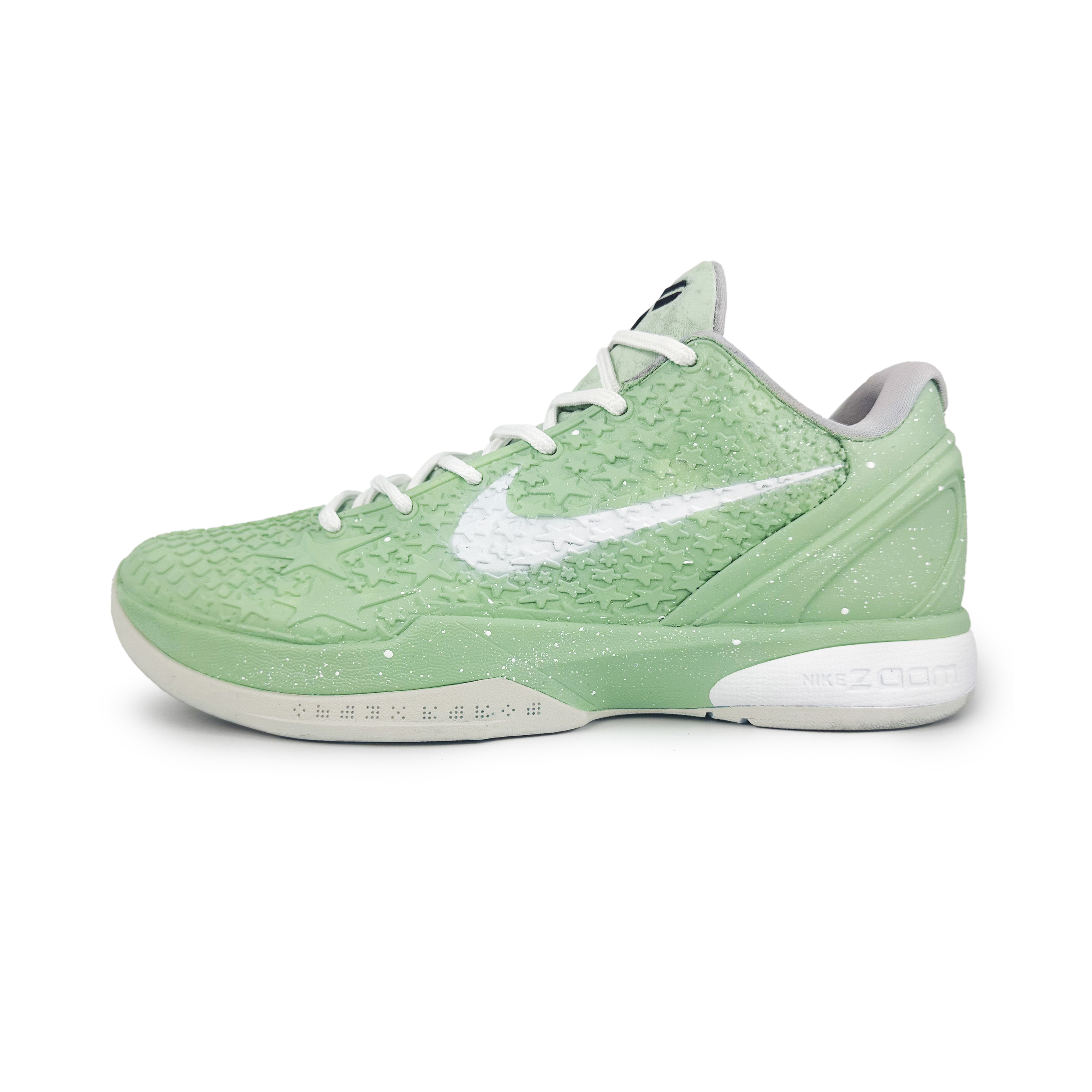 

Nike Баскетбольные кроссовки Zoom Kobe 6 Green Apple с амортизацией, противоскользящие и износостойкие, низкие, мужские, зеленые