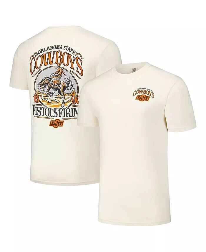 

Мужская и женская футболка Natural Oklahoma State Cowboys Hyper Local Western с плакатом Image One, бежевый