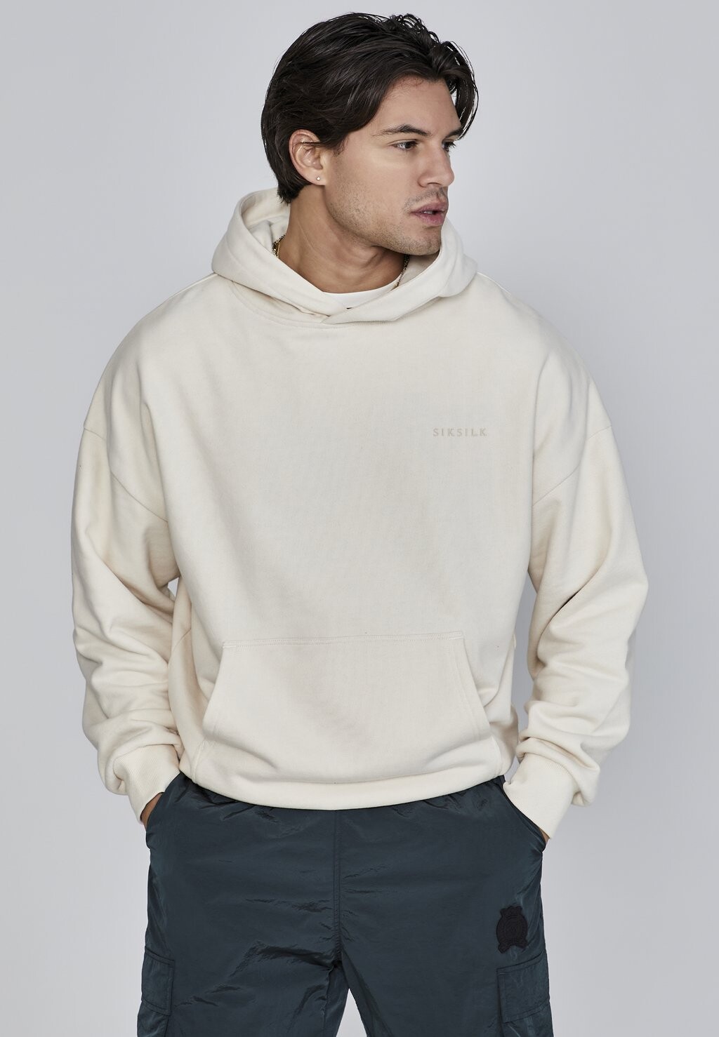 

Толстовка с капюшоном SIKSILK, молочный
