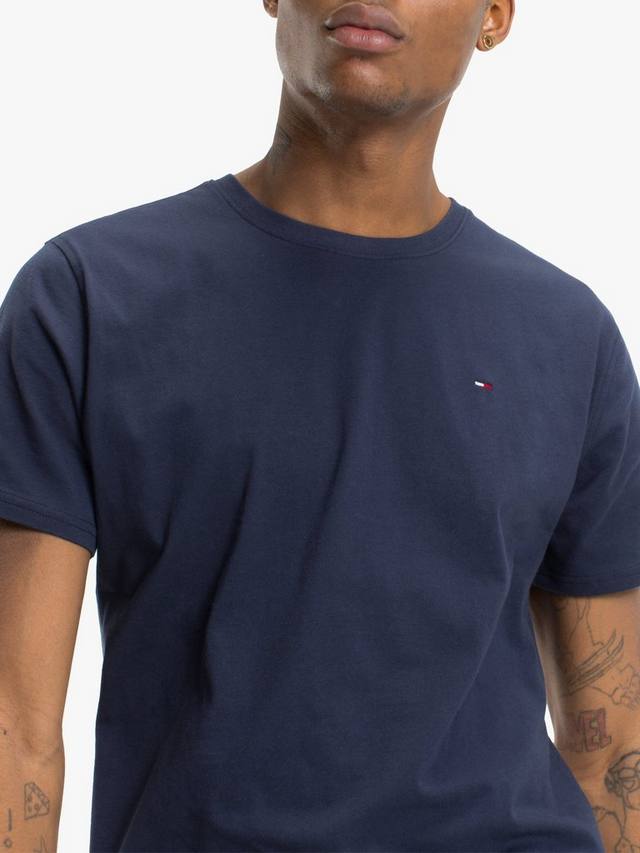 Футболка с круглым вырезом из органического хлопка Tommy Hilfiger, цвет Black Iris — фото 4