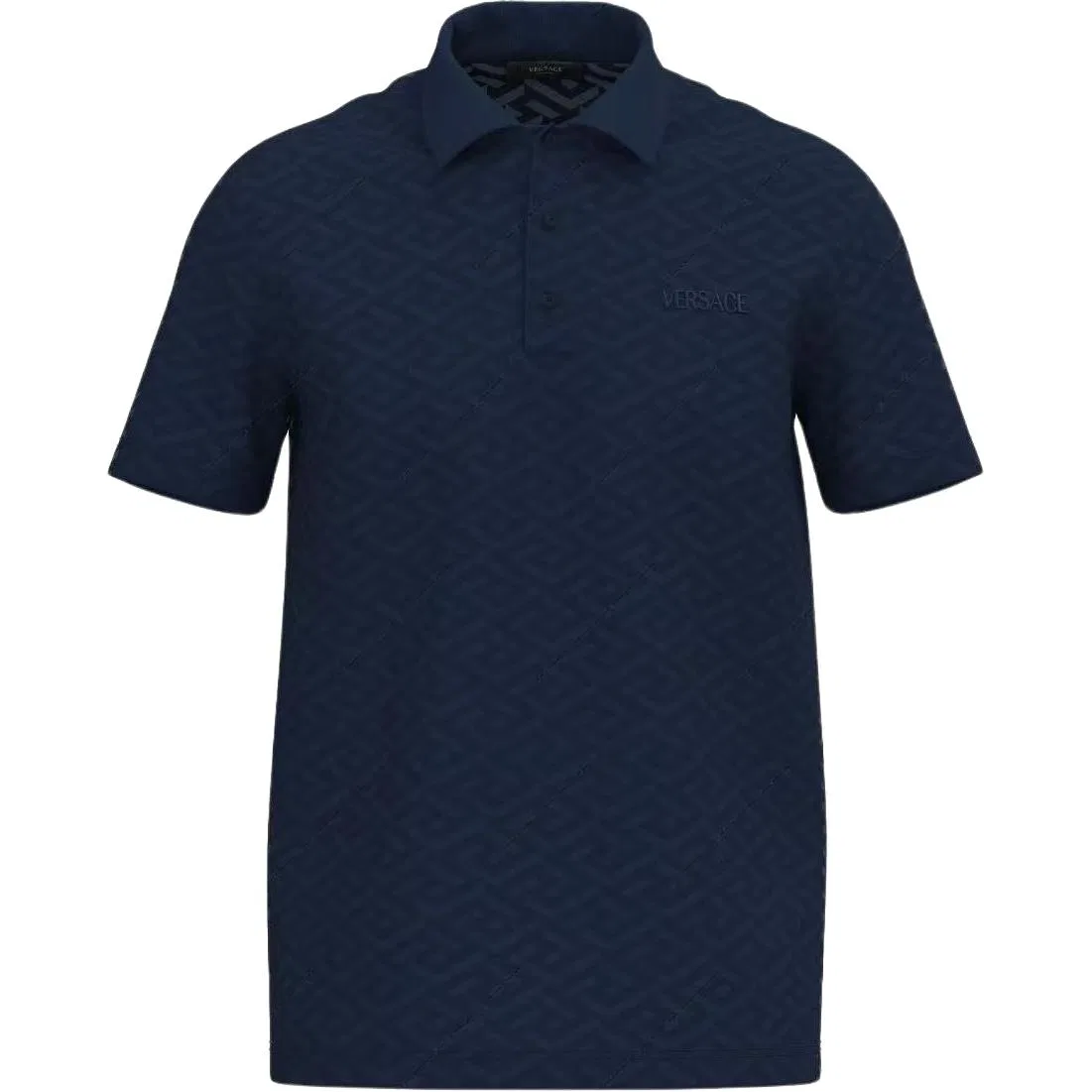 Поло мужское синее VERSACE Marine Blue