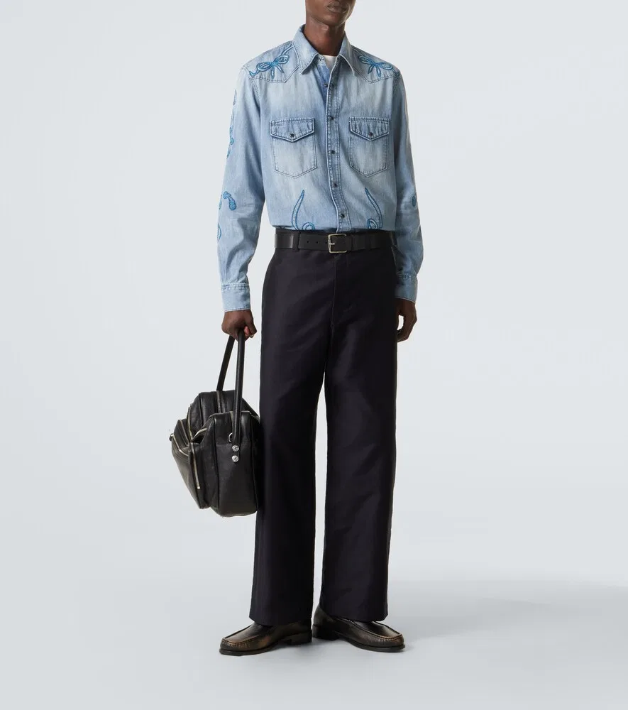 Кожаные лоферы Acne Studios, черный — фото 2