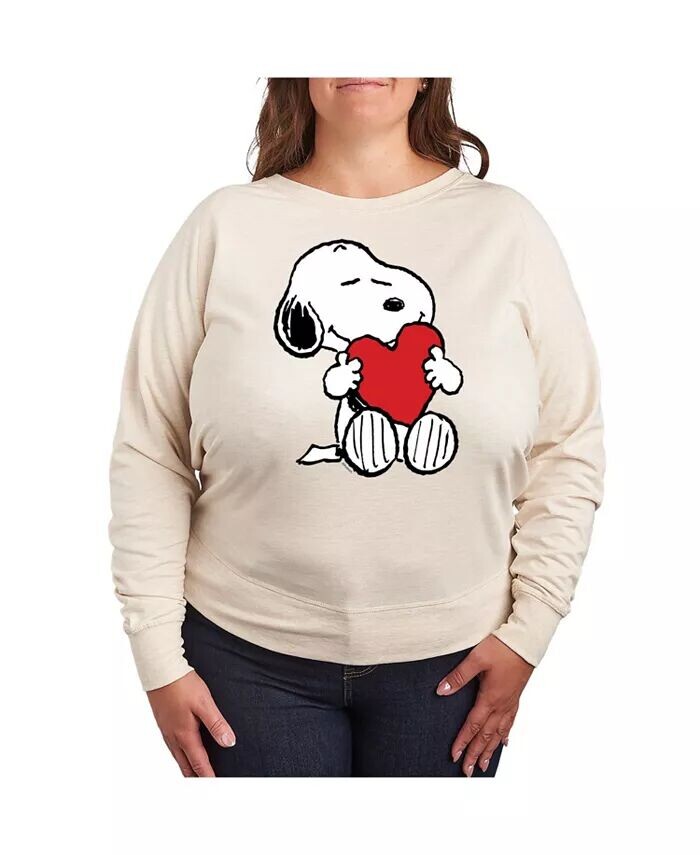 

Футболка-пуловер с принтом Peanuts Heart Graphic Hybrid Apparel, белый