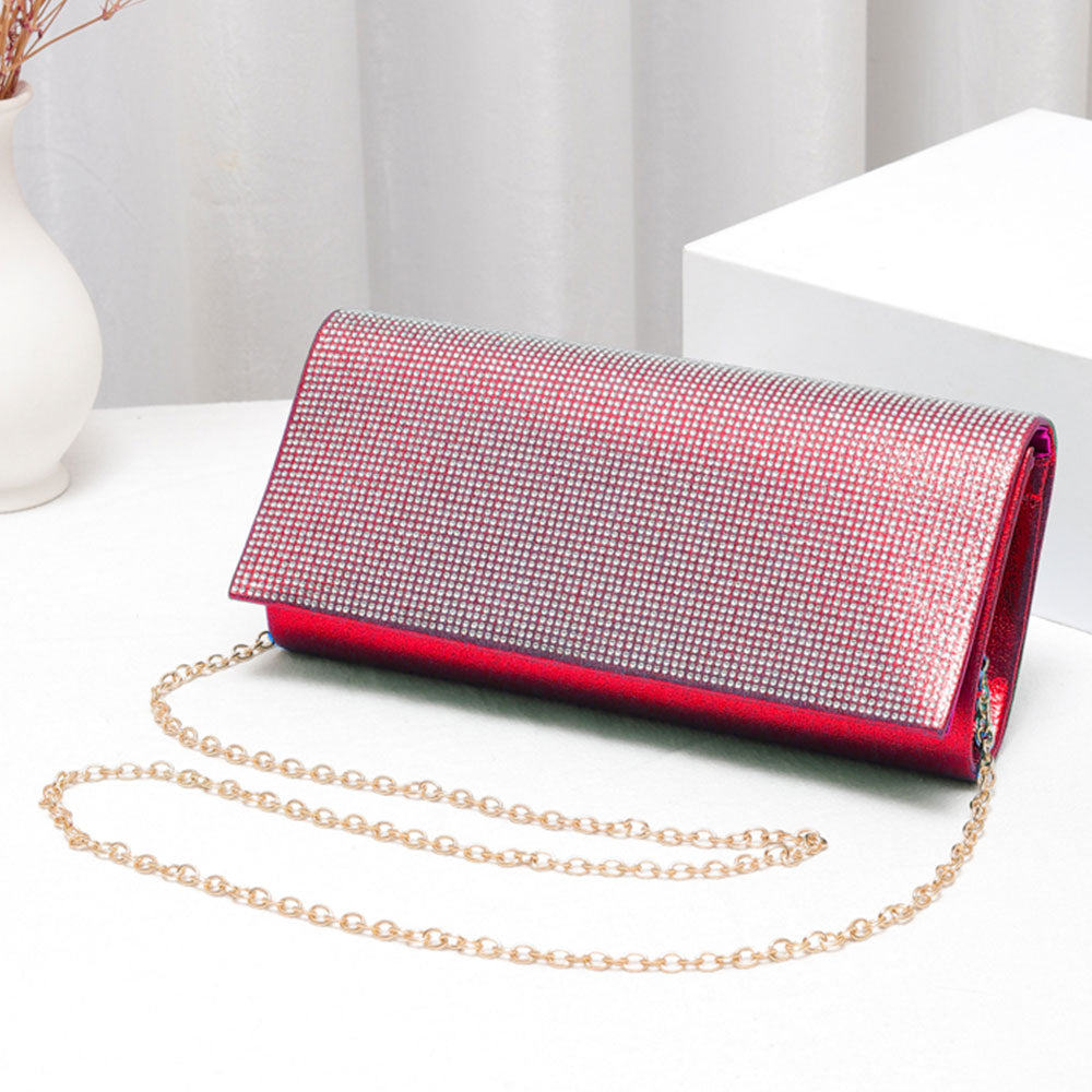 

Блестящий вечерний клатч-кроссбоди FASHNZFAB