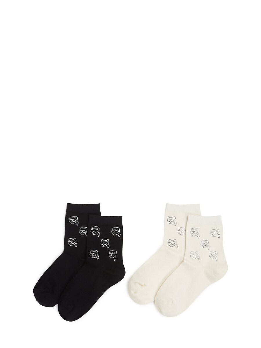 

Носки Karl Lagerfeld Socks RHINESTONE, цвет ecru/black