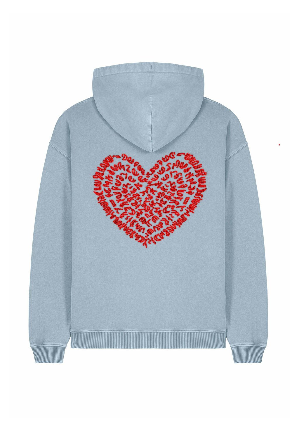 

Толстовка CORAZON BACK EMBROIDERY UNISEX VINTAGE - Hoodie Mira Paris, светло-голубой
