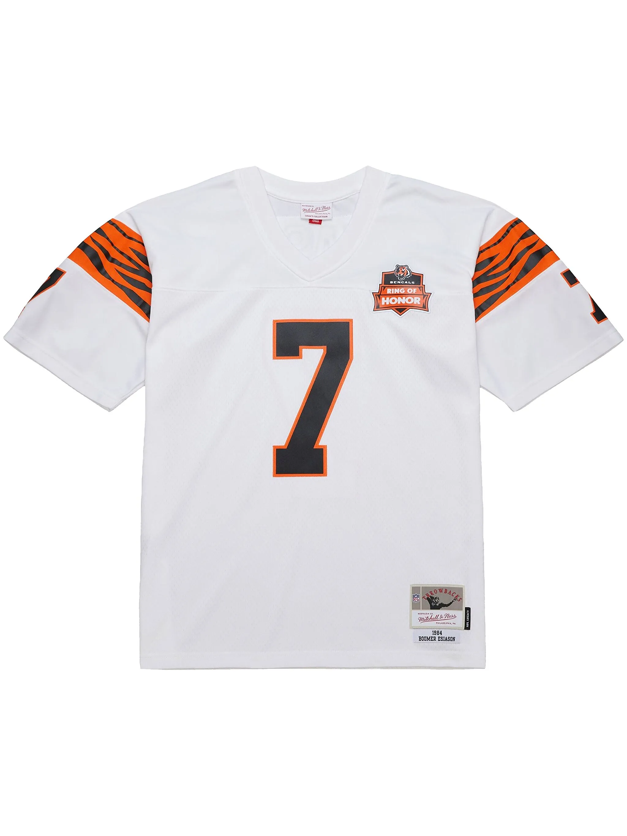 

Топ 1984 Boomer Esiason Replica Cincinnati Bengals Mitchell & Ness, белый