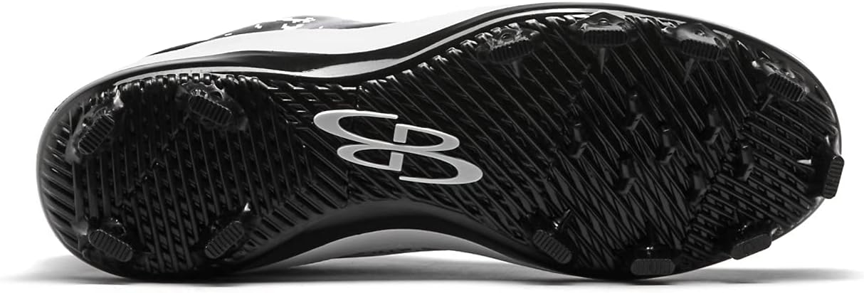 Мужские бутсы Boombah Dart Digi Camo с литой подошвой - несколько цветов - несколько размеров, белый/черный/угольный — фото 2