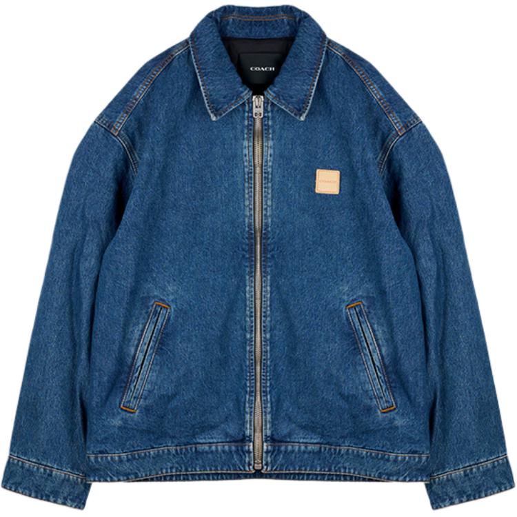

Куртка джинсовая мужская FW24 темная стираемая COACH, темная стирка, Серый, Куртка джинсовая мужская FW24 темная стираемая COACH, темная стирка