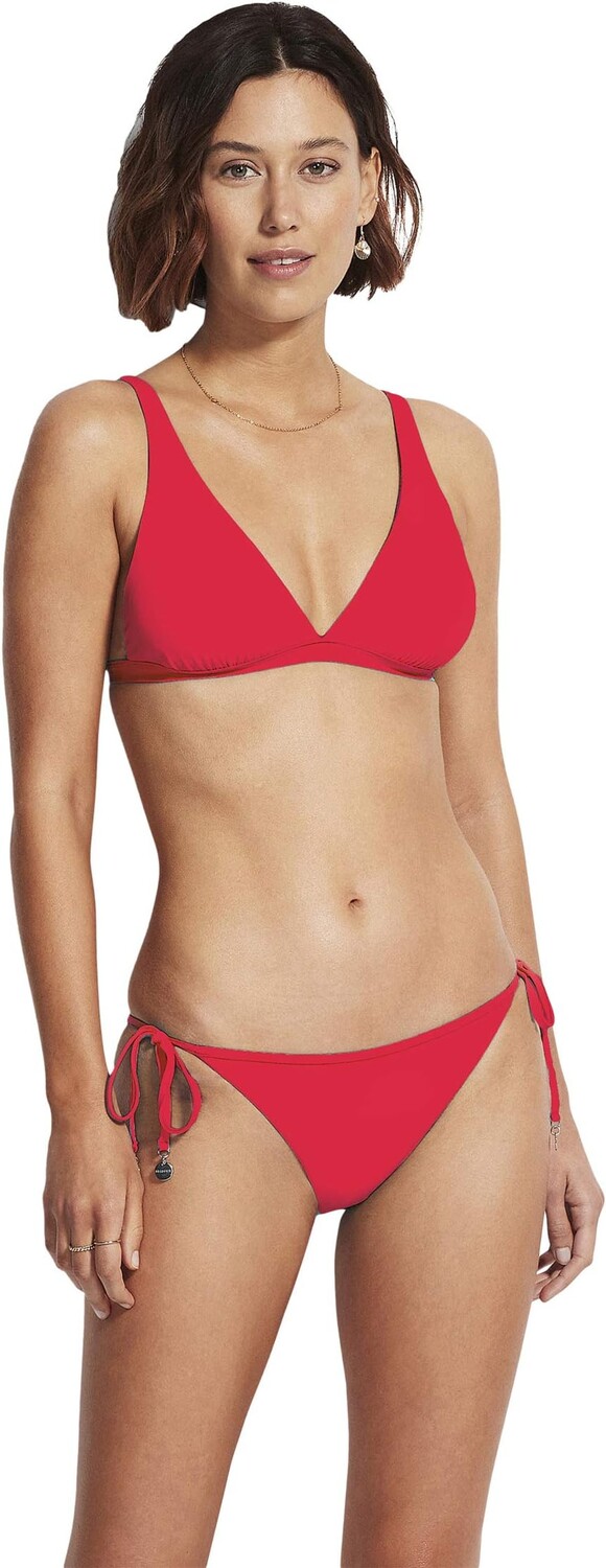 

Купальный топ Seafolly Active Longline Tri Top, цвет Chilli
