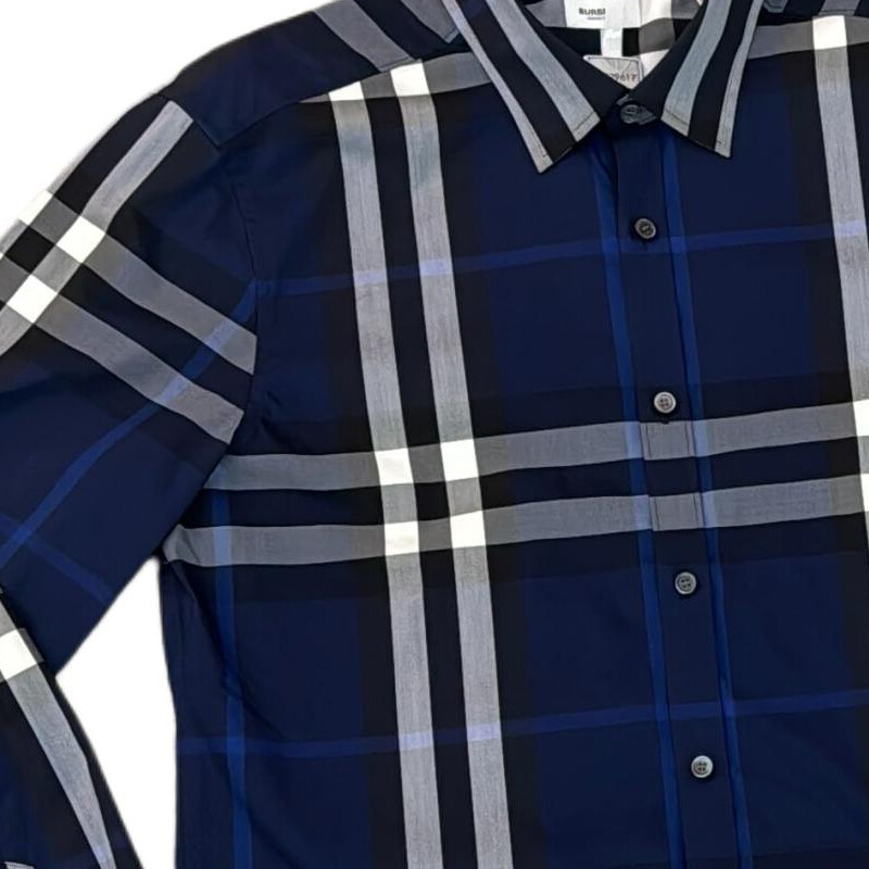 Рубашка Burberry синий with White Lettering — фото 4