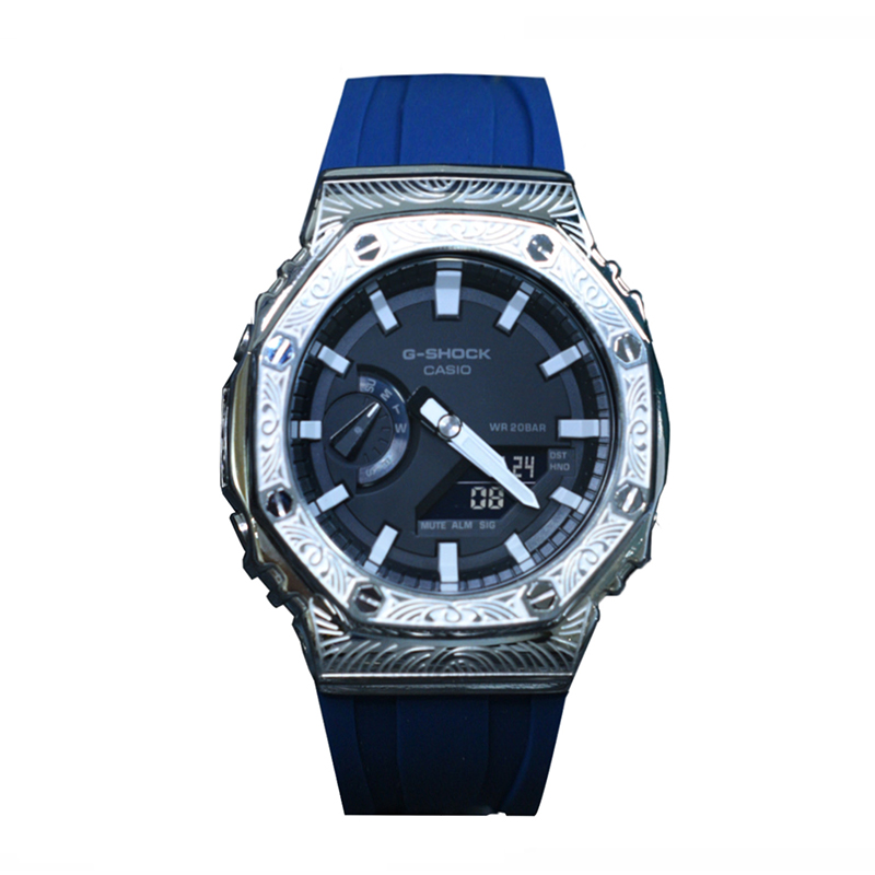 

CASIO Часы Men Liquid Crystal/Analog Dual Display Series 44mm Black Watch, Glaucus