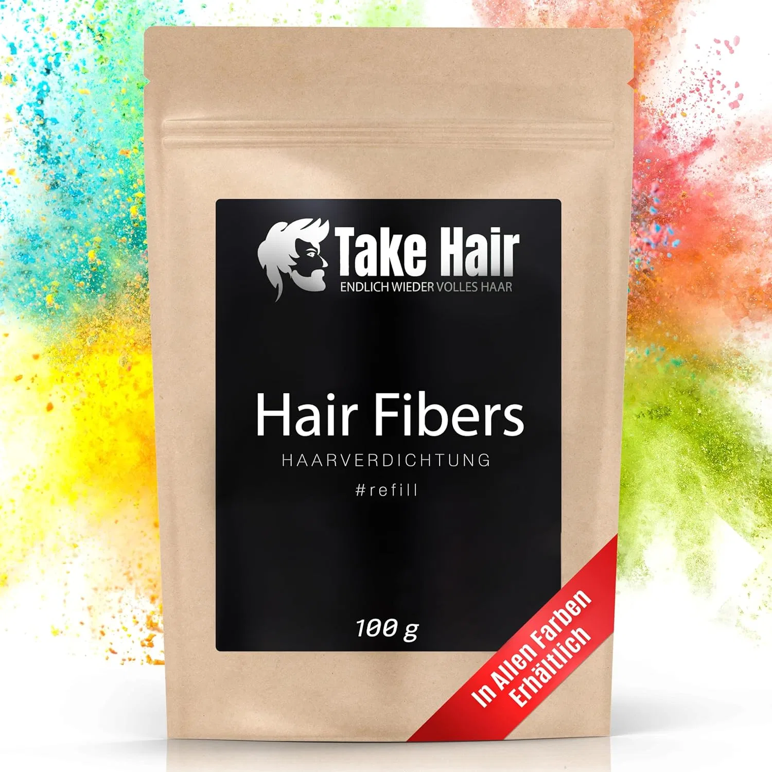 Волокна для загущения волос Take Hair Scattered Hair 100 г Take Hair Endlich Wieder Volles Haar, Dark Brown