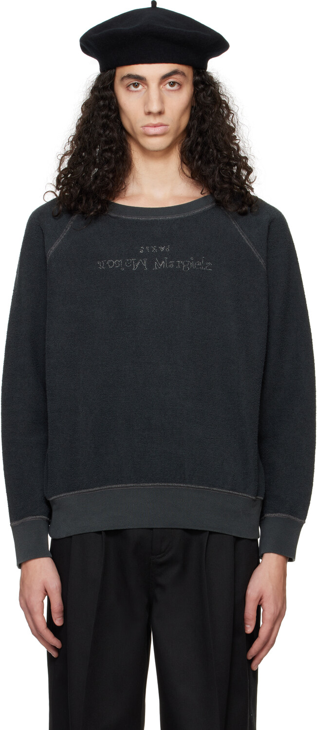 

Серая хлопковая толстовка Maison Margiela