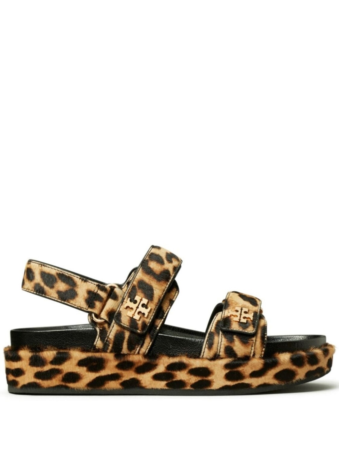 Леопардовые сандалии Tory Burch Kira, серый