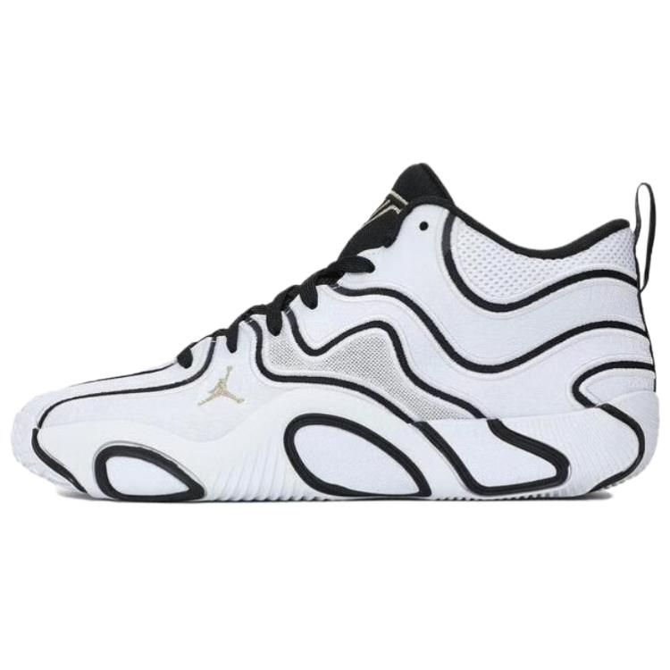

Jordan Баскетбольные кроссовки Tatum 3 Anti Slip, износостойкие, средние, мужские, черно-белые