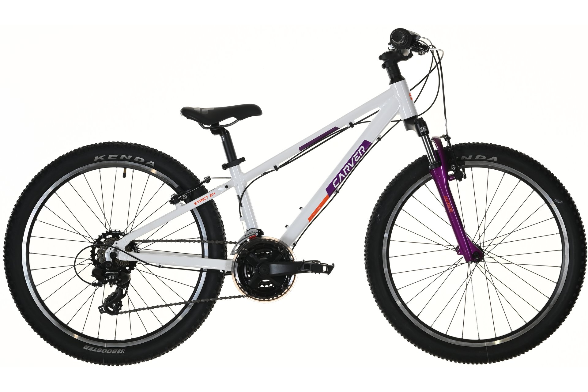 

Горный велосипед Carver Strict 24 Girl - 24 дюймов - Diamant - 2024, цвет Weiß|white/purple/orange