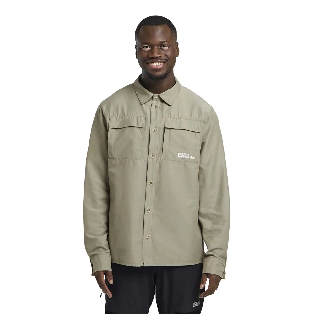 

Рубашка Jack Wolfskin Barrier, зеленый