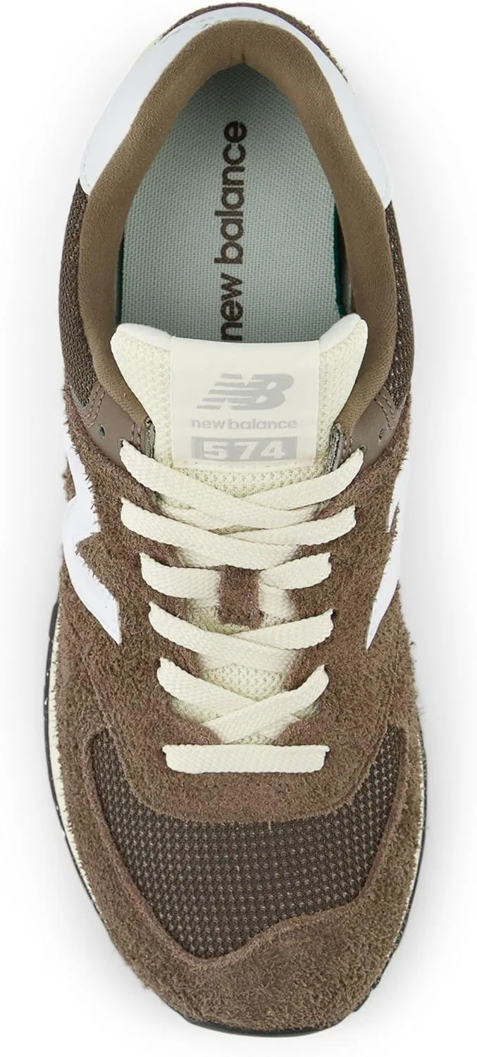 Кроссовки New Balance Unisex 574 V2 70s Racing Trainers, Brown — фото 4