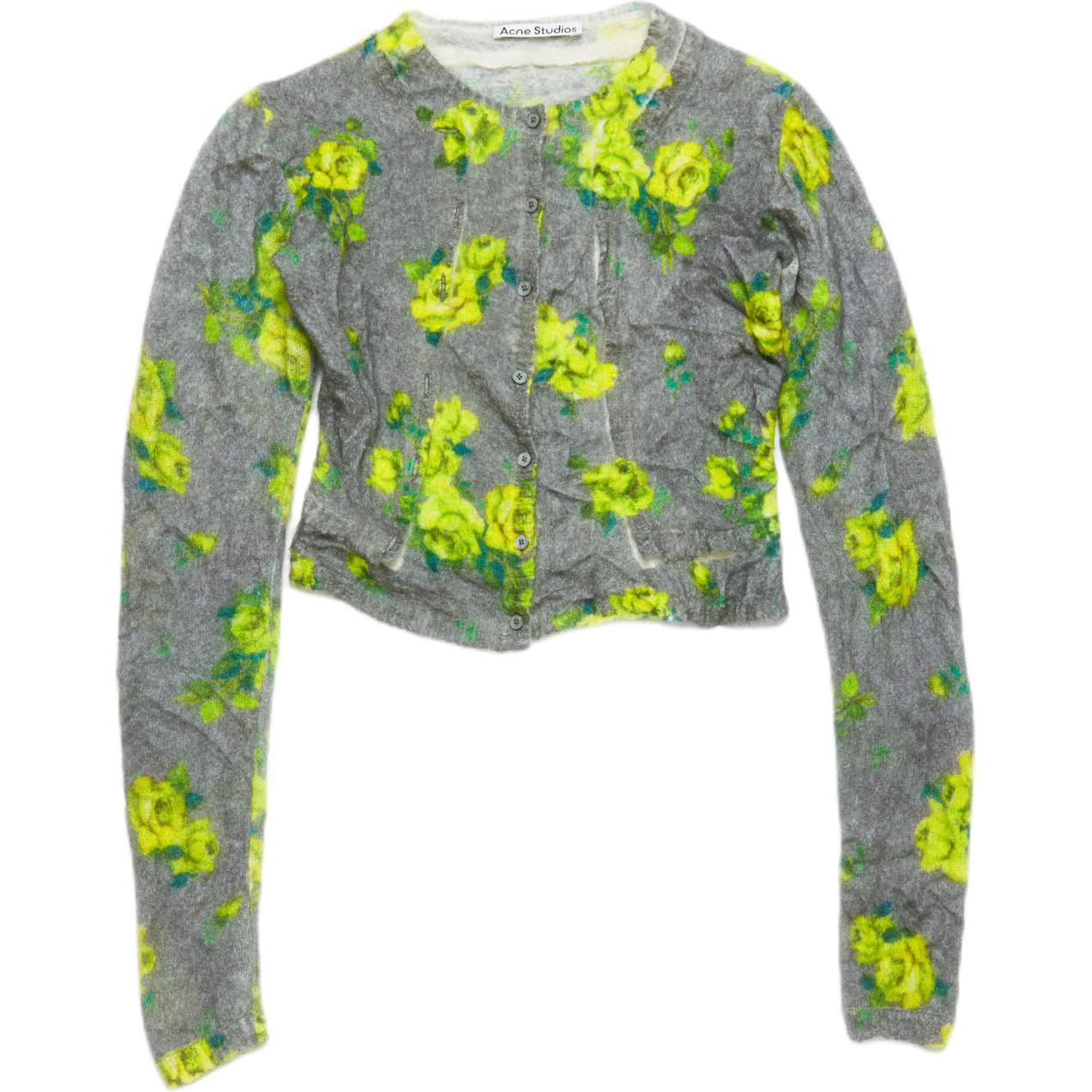 

Многослойный кардиган из мохера Acne Studios, серый